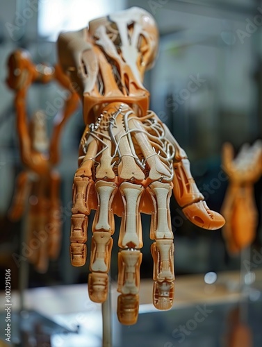3D printing of prosthetic limbs based on digital scans, providing custom fits for patients