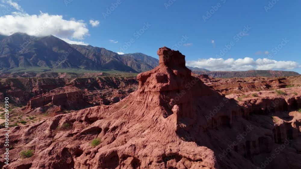 extraordinary canyon landscape in the Andes, Argentina in Salta Province