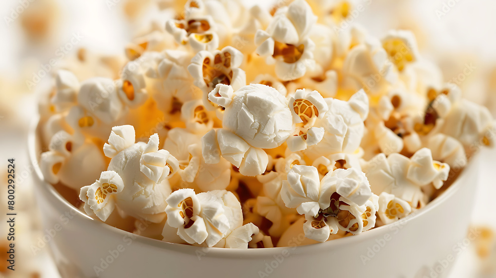 Popcorn isolated white background, delicious and fun for focus on anythings Popcorn isolated white background, delicious and fun for focus on anythings