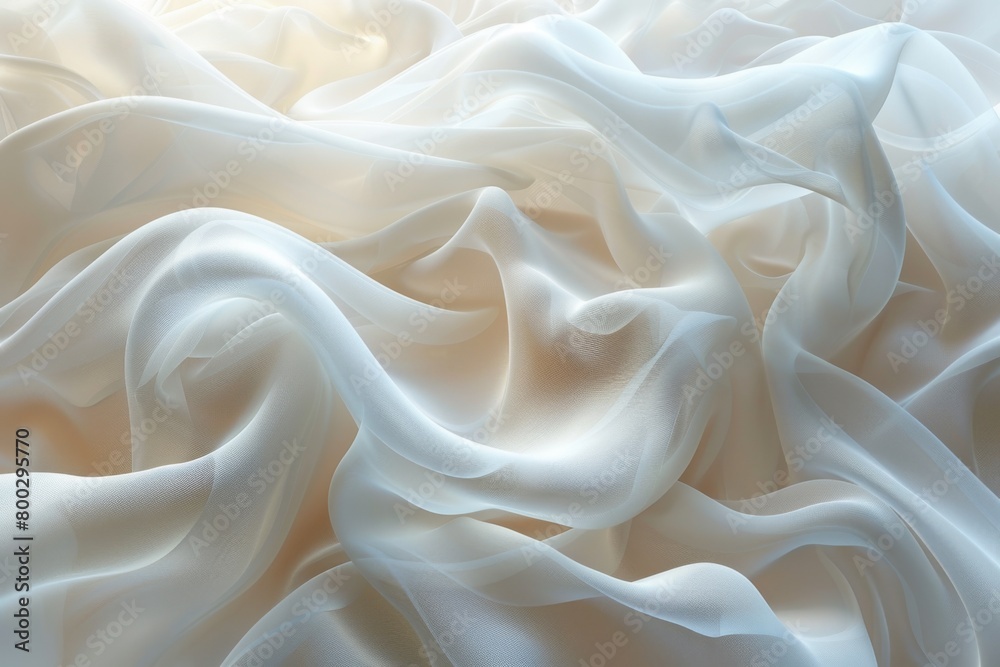 Obraz premium white abstract background with bokeh light effect and copy space.