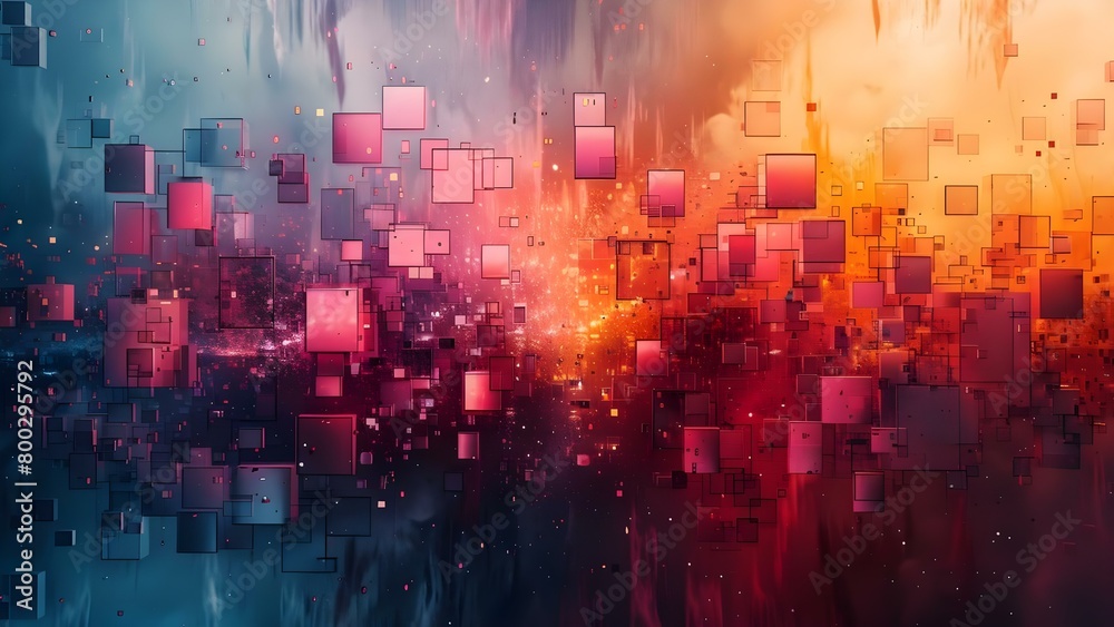 Vibrant abstract digital art reflecting contemporary social media interactions and connections. Concept Abstract Art, Digital Art, Social Media, Interaction, Connection Vibrant abstract digital art reflecting contemporary social media interactions and connections. Concept Abstract Art, Digital Art, Social Media, Interaction, Connection