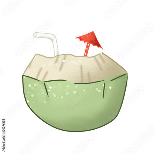 Coconut Drink Summer by sabilafaii