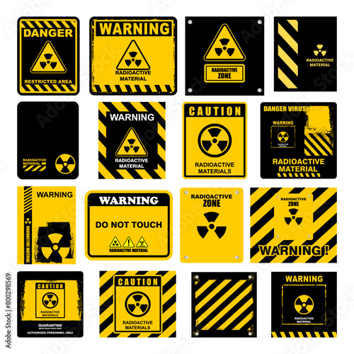 radioactive materials, sign and label