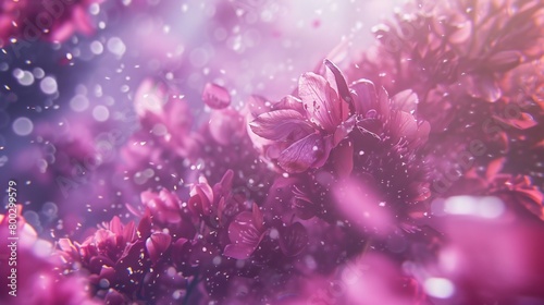 Blossom Harmony  Macro shots showcase wildflower petals in harmonious sway  a symphony of serenity.
