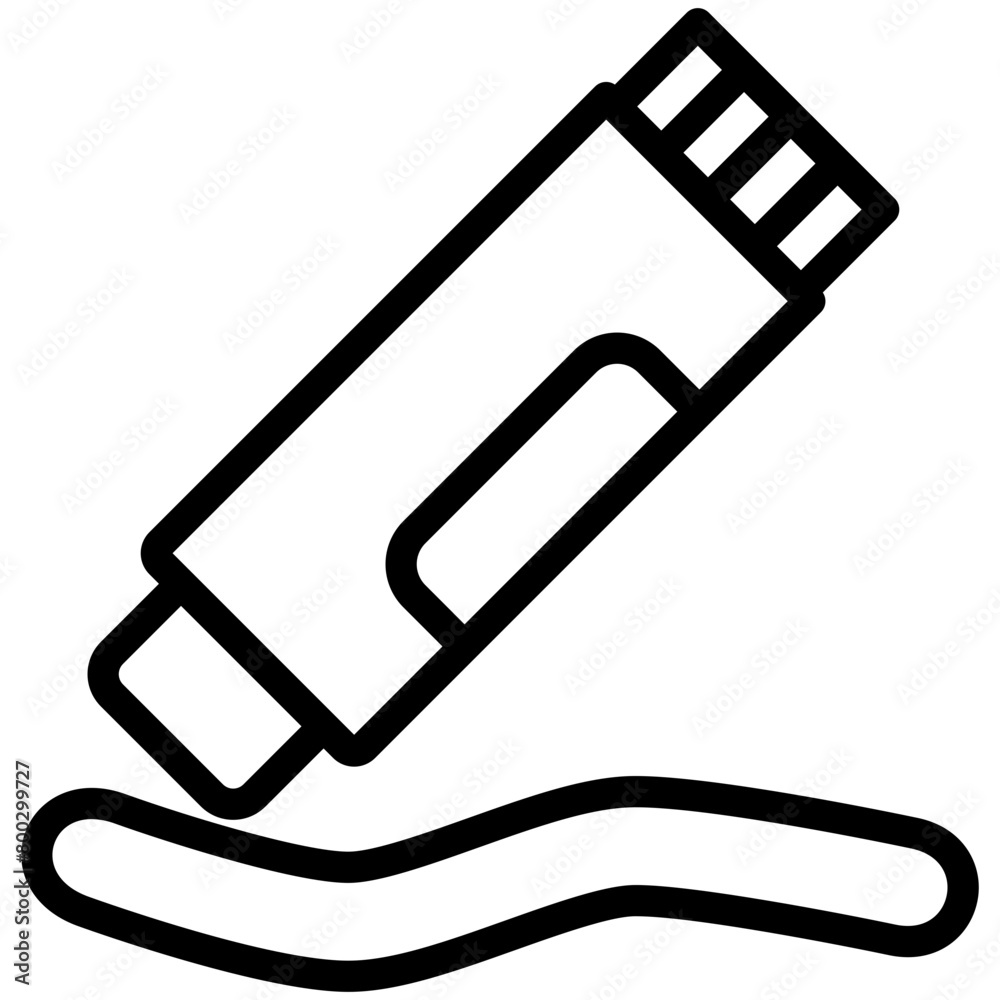 Glue Stick black outline icon, related to kindergarten theme, use for UI or UX kit, modern app development. Glue Stick black outline icon, related to kindergarten theme, use for UI or UX kit, modern app development.