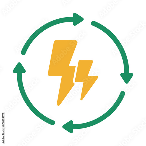 Arrows Cycle Around Bolt