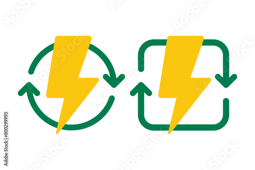 Bolt With Green Arrows