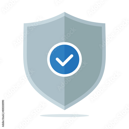 Check Mark Half Shadow Shield