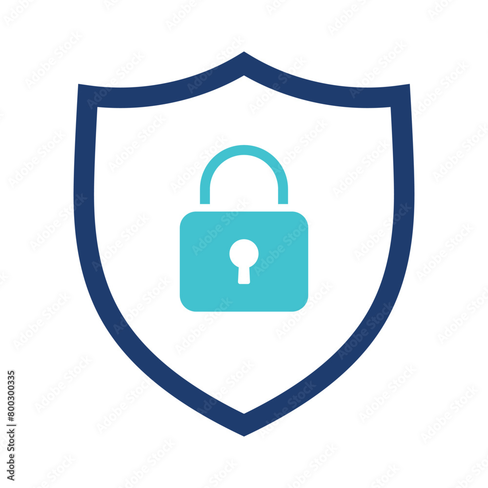 Cyber Security Shield With Padlock Cyber Security Shield With Padlock
