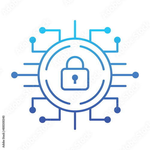 Cyber Security Shield Gradient Style