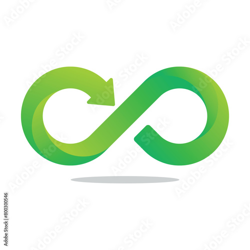 Infinite Sign Arrow Gradient Style