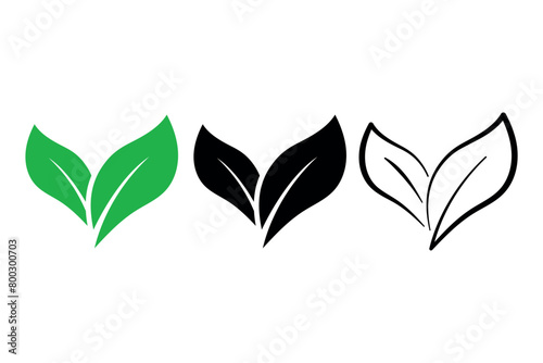 Leaves In Three Styles