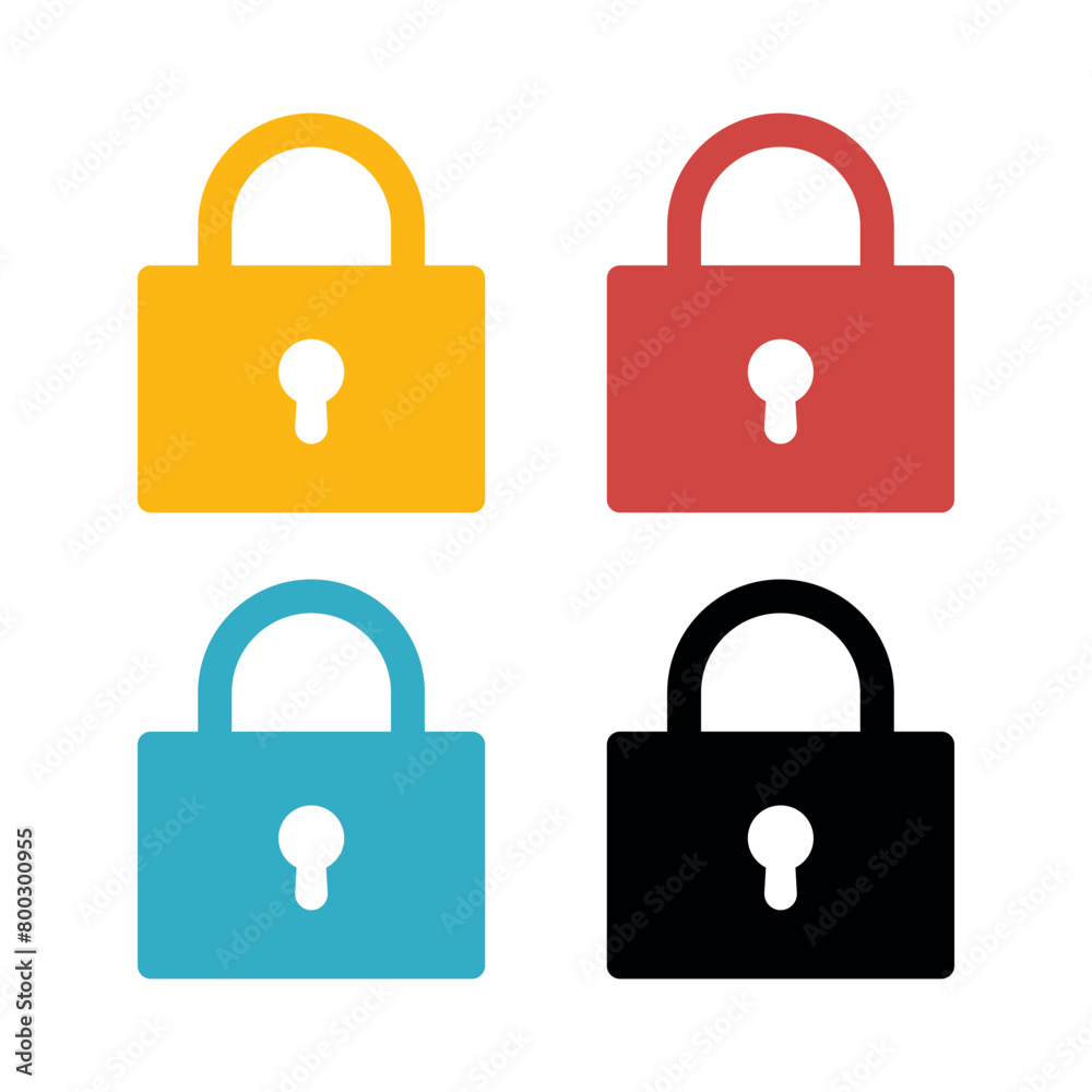 Padlock Simple Style Multple Colours Padlock Simple Style Multple Colours