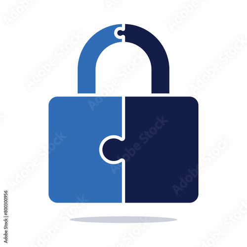 Padlock Shield Blue