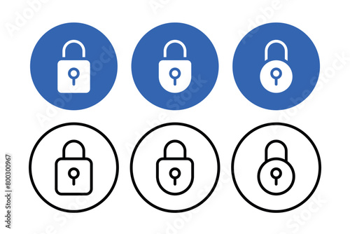 Padlocks In Circles Set