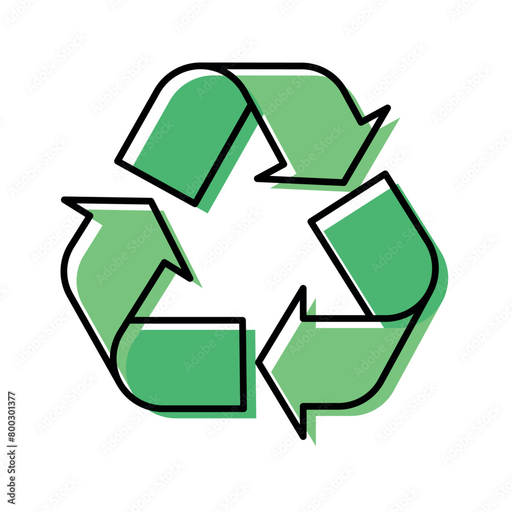 Obraz premium Recycle Sign Offset Colours