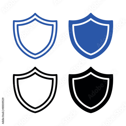 Shield Blue And Black Set