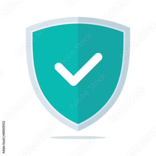 Shield Check Mark Teal