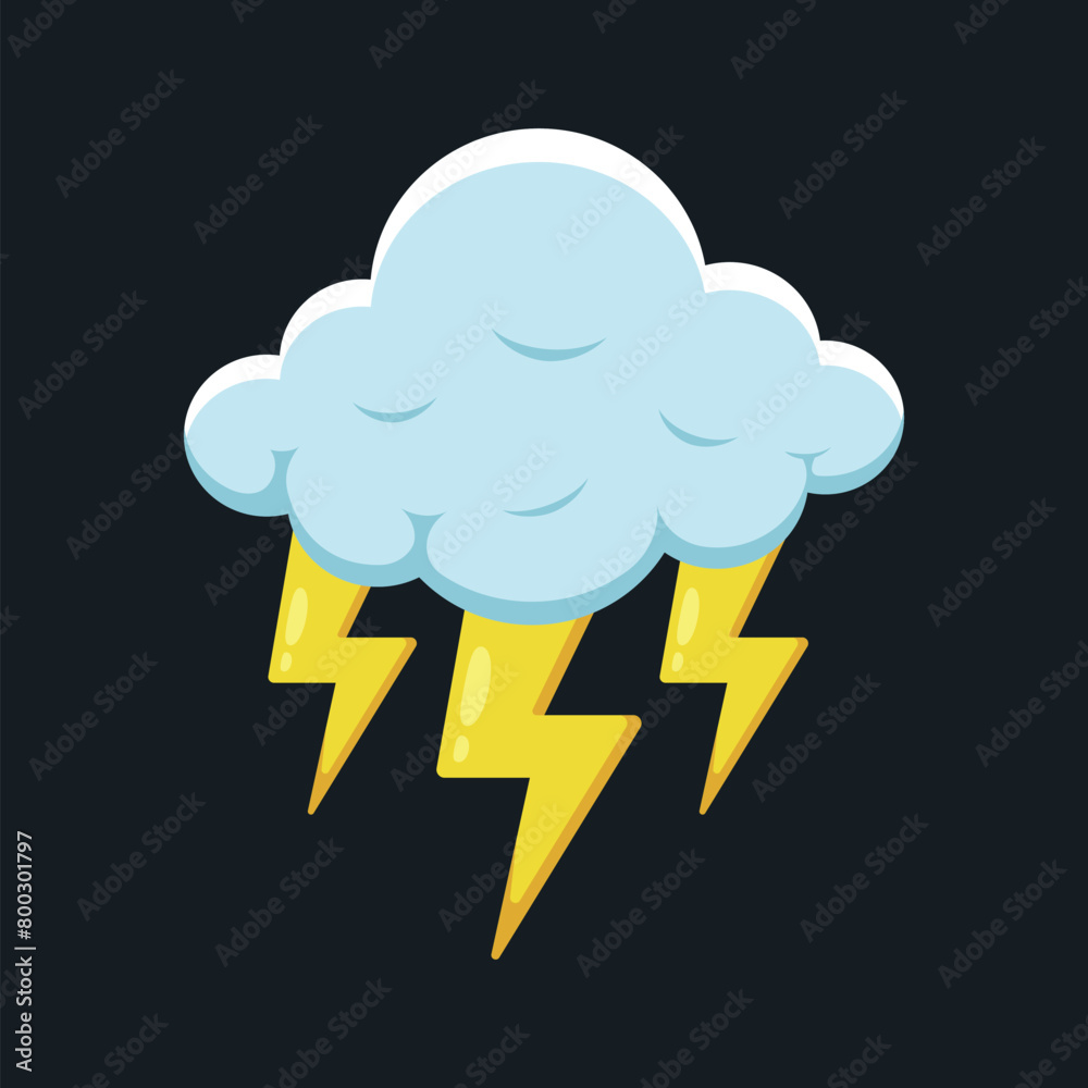 Thunder Cloud Black Background Thunder Cloud Black Background