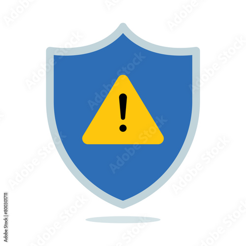 Shield With Warning Sign
