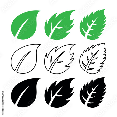 Three Leaves Multiple Set