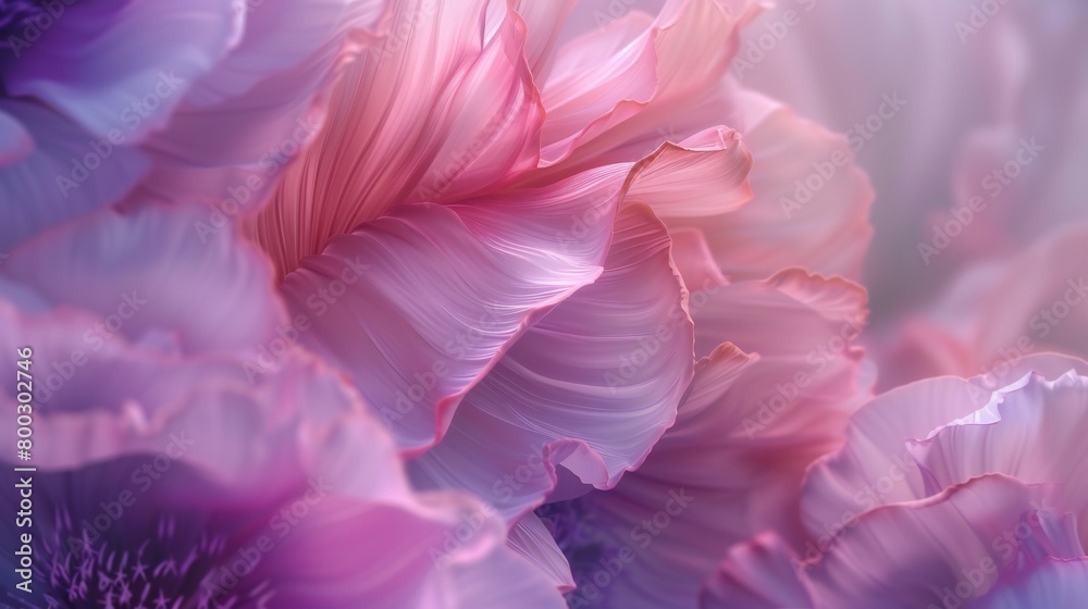 Peaceful Petals: Extreme close-ups unveil wildflower petals in tranquil motion, their delicate dance bringing a sense of calm.