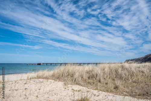 Strand G  hren  Ostsee Insel R  gen  Seebr  cke