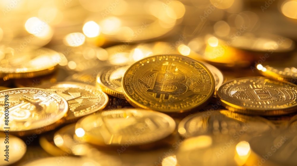 gold money coin closeup generative ai gold money coin closeup generative ai