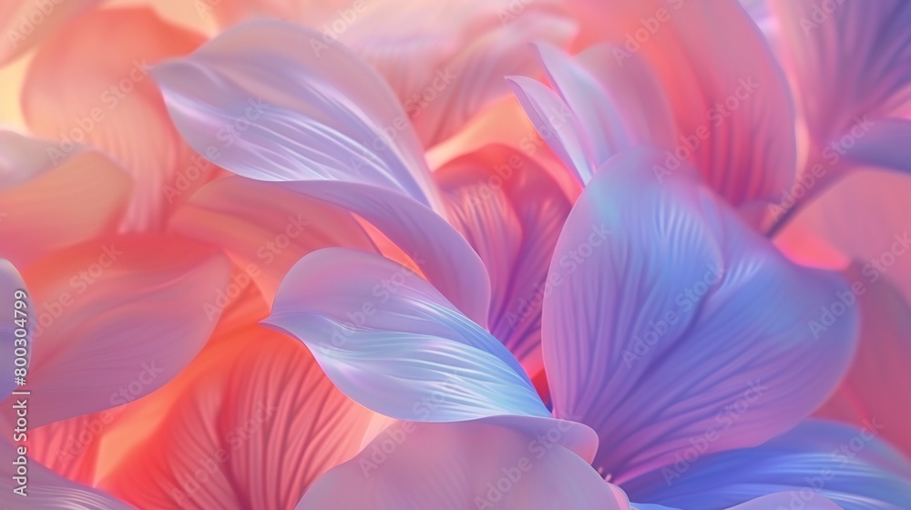 Wavy Petal Whispers: Macro captures wildflower petals in gentle wavy whispers, a soothing lullaby in nature's embrace.
