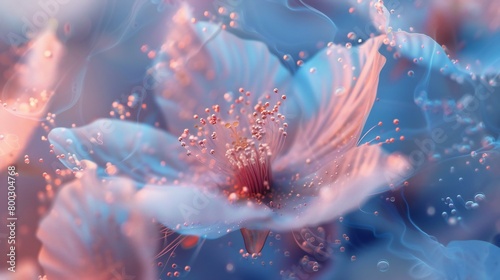 Wavy Blossom Rhythm: Close-ups reveal wildflower petals in rhythmic waves, a fluid symphony of botanical grace.