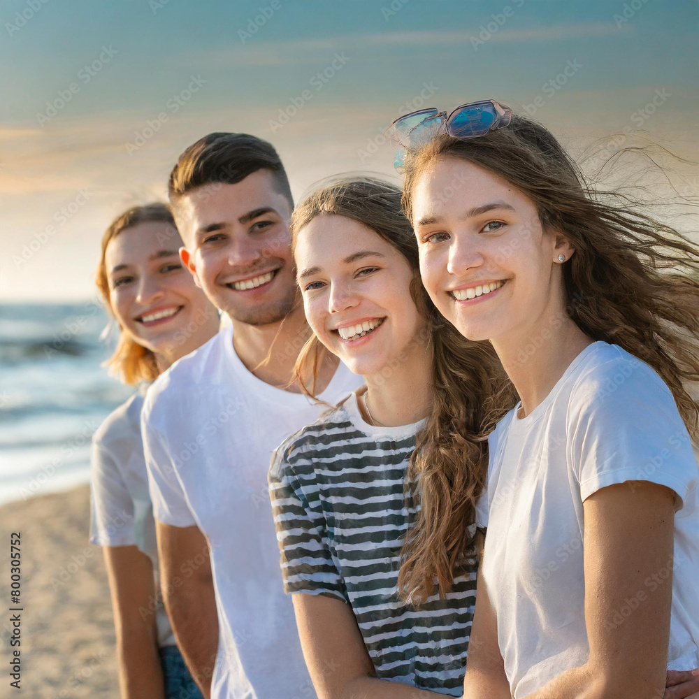 Young people having fun on the beach. Holidays, summer, rest, fun Young people having fun on the beach. Holidays, summer, rest, fun