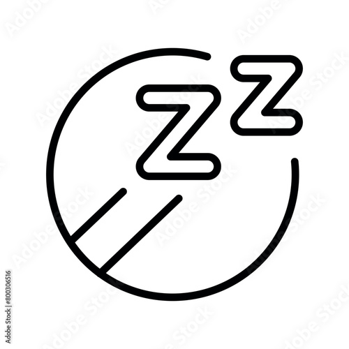 Sleeping drugs line black icon. Vector isolated button.