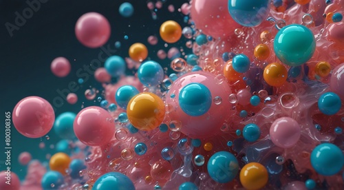 bubble floating spheres and shapes