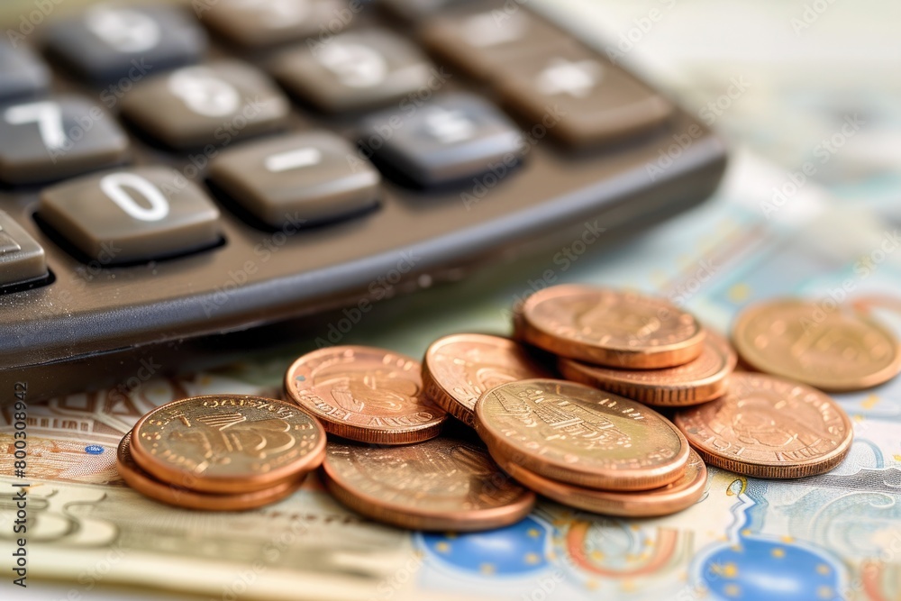 Stacked of coin money with account book finance and banking concept for background.concept Stacked of coin money with account book finance and banking concept for background.concept