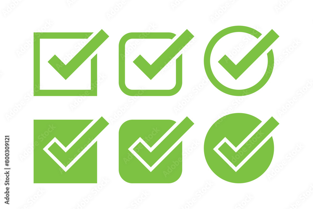 Check Mark Set Check Mark Set