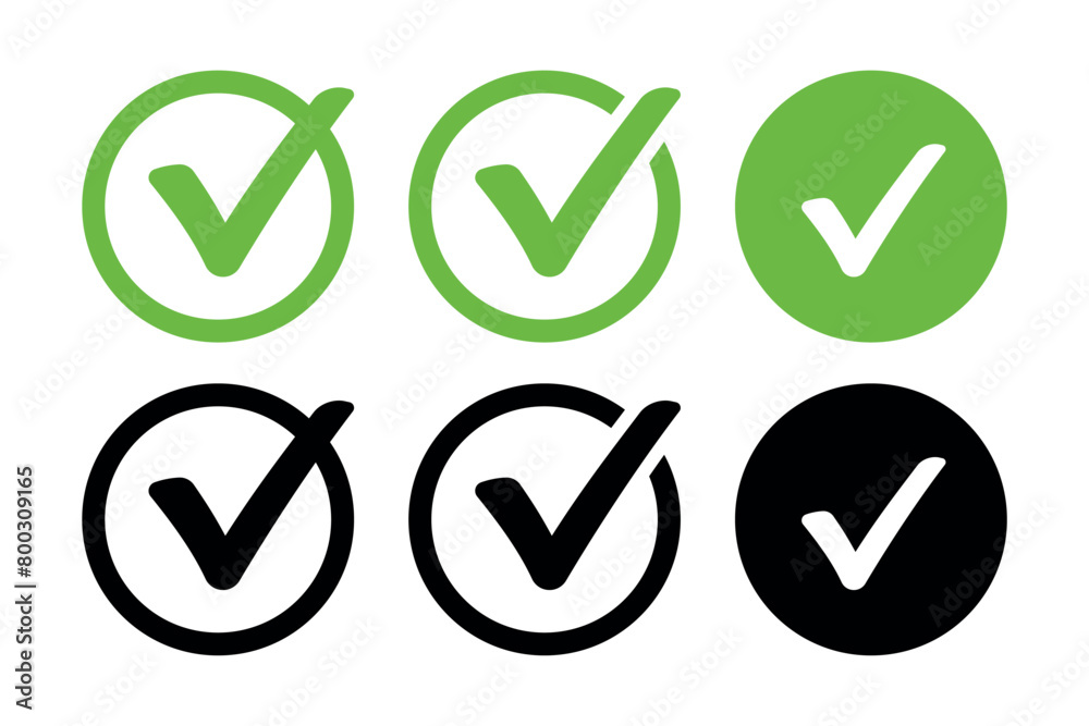 Check Marks Circles Set 2 Check Marks Circles Set 2