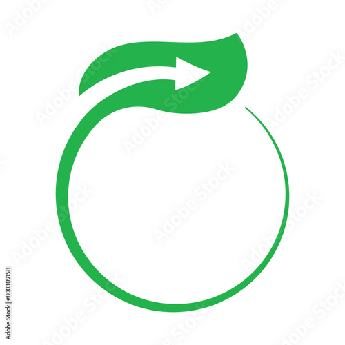Circle Arrow Leaf