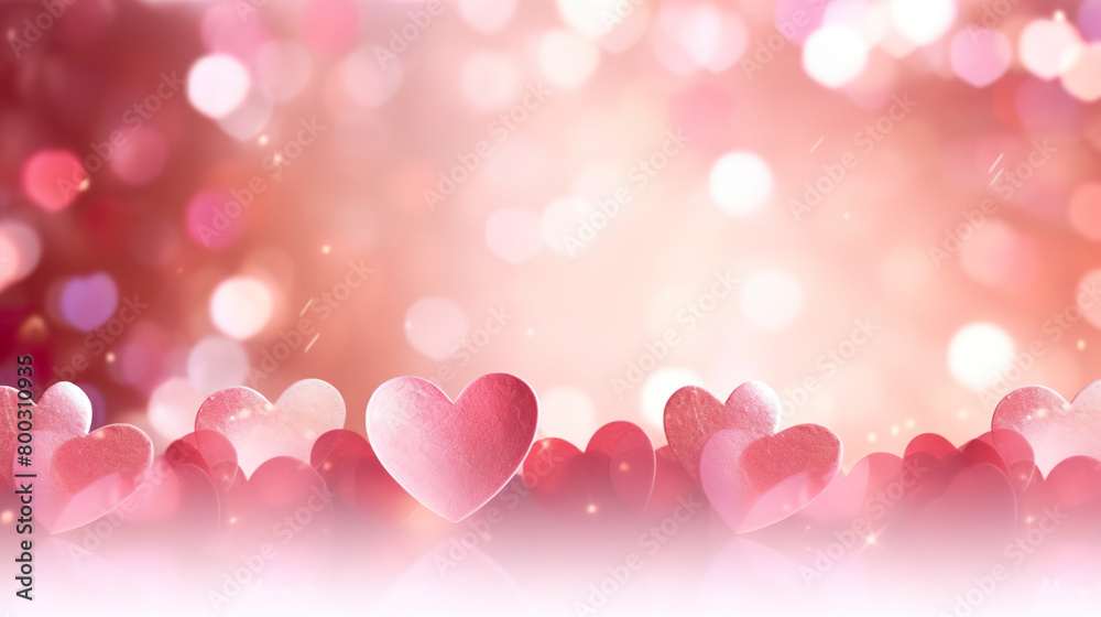 Background of Valentine's Day, isolated on a white background