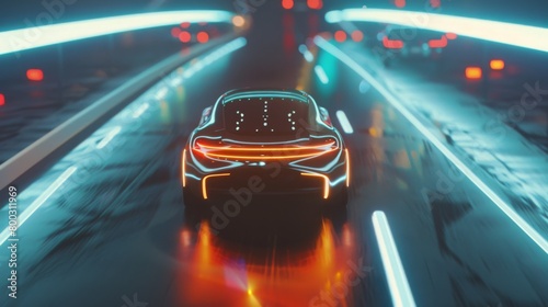 self-driving car, autonomous, autopilot, driverless technology concept, 16:9