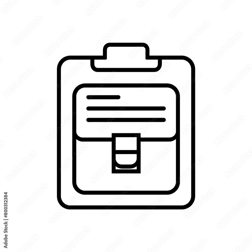 Outline icon for filing and inventory work. Simple and minimal design. Outline icon for filing and inventory work. Simple and minimal design.