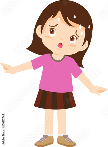 people sweat and tired thirsty heat of summer sun