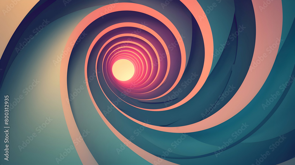 Create a realistic, high-definition photograph of a complex geometric arrangement of circles and triangles, with a color gradient that enhances depth perception Create a realistic, high-definition photograph of a complex geometric arrangement of circles and triangles, with a color gradient that enhances depth perception