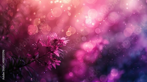 A beautiful flower in a field of flowers with a beautiful bokeh background.
