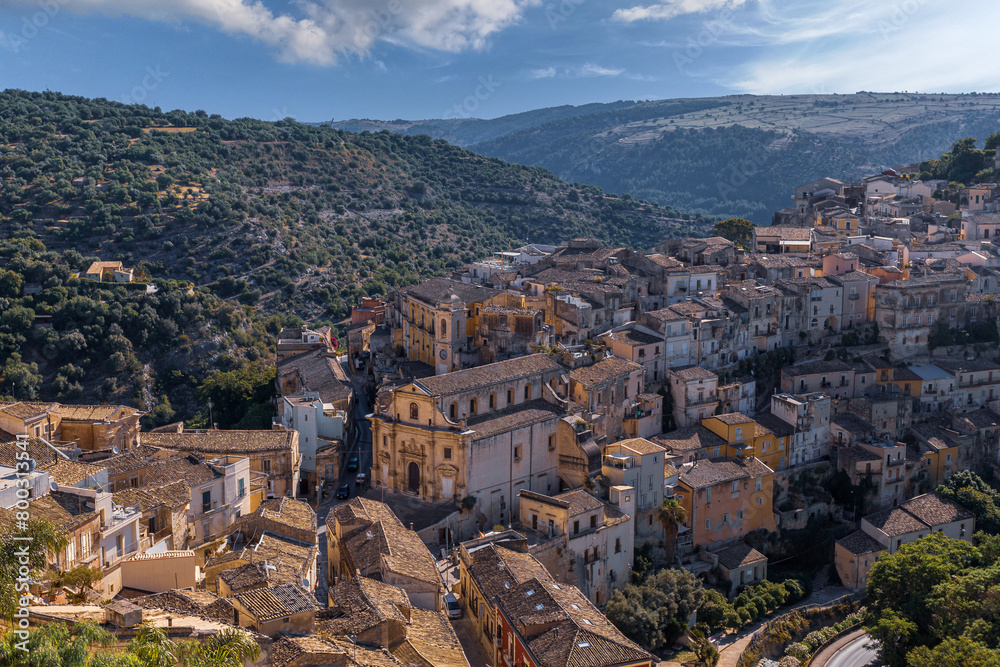 Fototapeta premium view of an Sicilian city