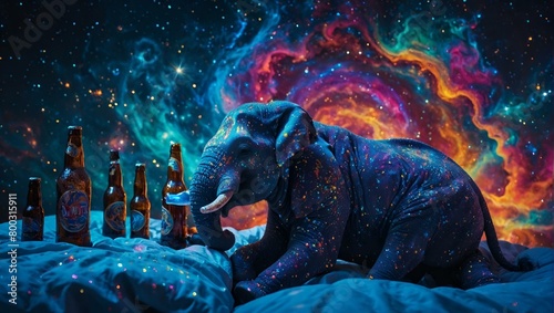 Hangover blue Elephant