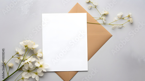 Digital flower blank card decoration abstract graphic poster web page PPT background