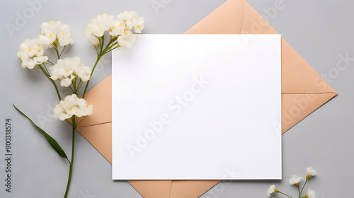 Digital flower blank card decoration abstract graphic poster web page PPT background