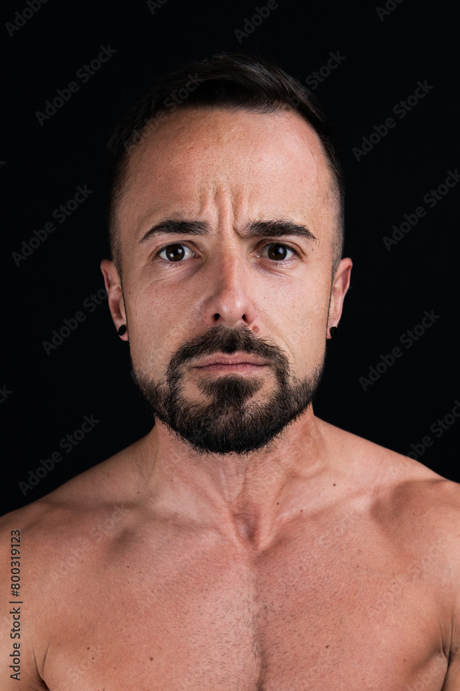 Obraz premium Man portrait in a studio