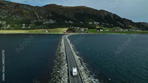 Wallpaper Mural Minivan trip on the bridge to Runde Island (Rundebrua), Norway Torontodigital.ca