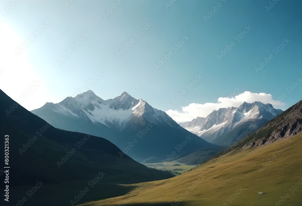 Majestic mountain scenery wallpaper background